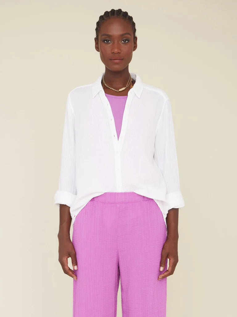 Scout Gauze Shirt - White by Xirena | 25 South Boutiques