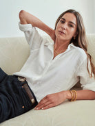 Scout Gauze Shirt - White by Xirena — view 5