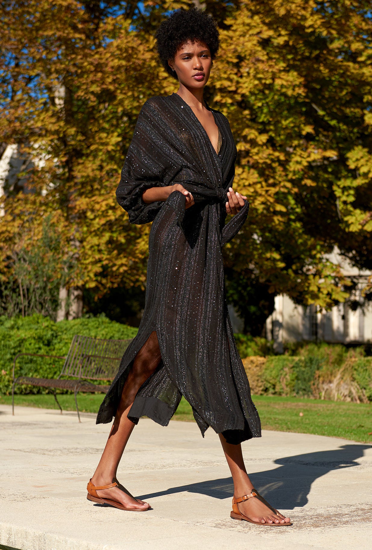 Semiramis Kimono - Black by Mes Demoiselles | 25 South Boutiques