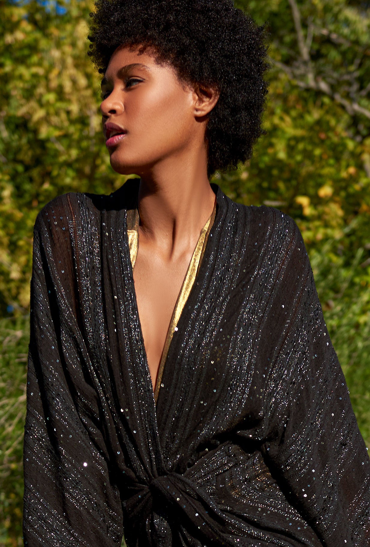 Semiramis Kimono - Black by Mes Demoiselles — view 6