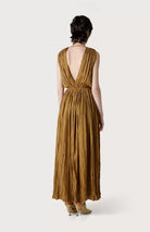 Crinkled Viscose Dress - Beige by Seventy Venezia — alternate view