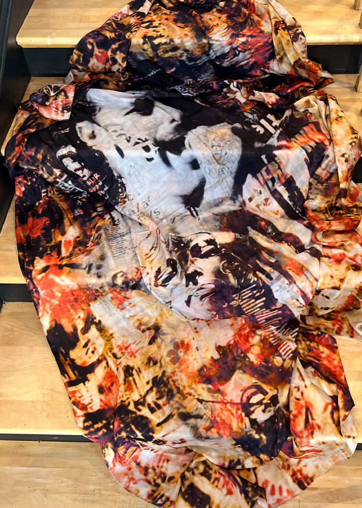 Shawl - Celeb Orange by Printed Artworks — alternate view