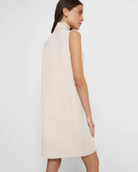 Roll Neck Dress - Golden Wheat by Theory — view 4