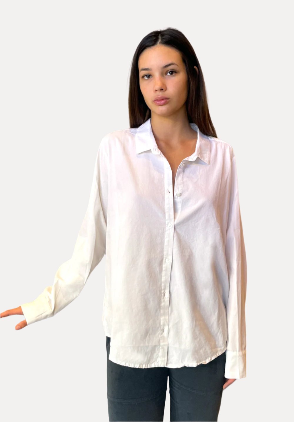 Button Down Blouse - White by Private 0204 | 25 South Boutiques