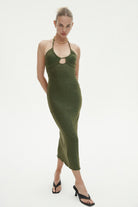 Karina Dress - Green Shimmer by Ownley | 25 South Boutiques