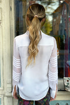 All Torn Up Blouse - White by Go Silk — alternate view