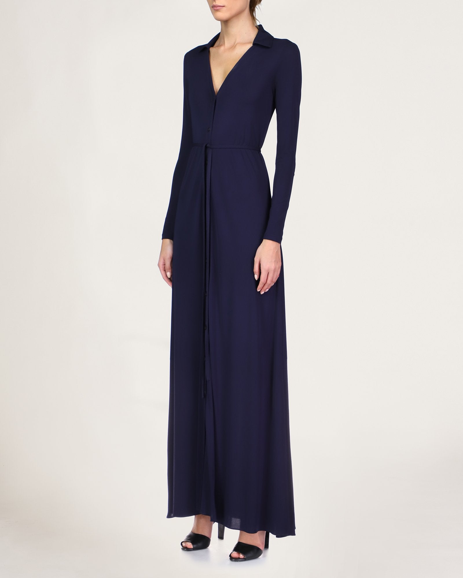 Savanah Shirt Dress - Ink by Halston — alternate view