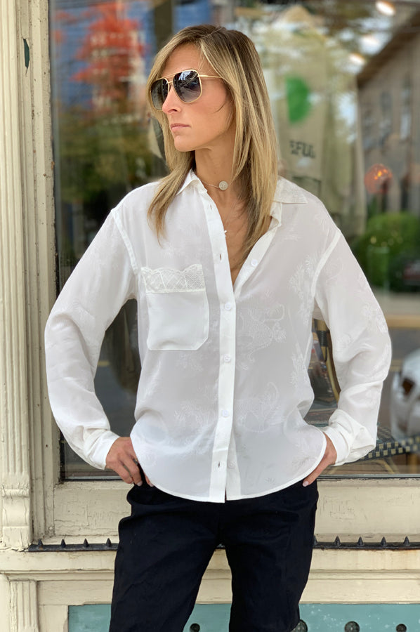 Tais Jac Leo Bisous Shirt - White by Zadig & Voltaire — view 4