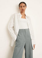 Oversized Shirt - Optic White by Vince — view 4