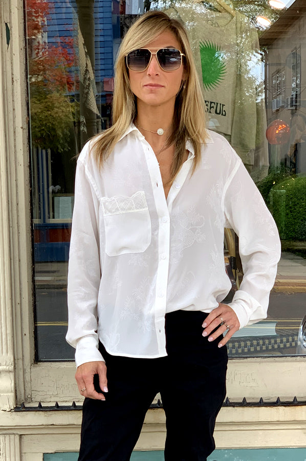 Tais Jac Leo Bisous Shirt - White by Zadig & Voltaire — alternate view