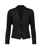 Short Pleats Jacket - Black by Issey Miyake — view 3