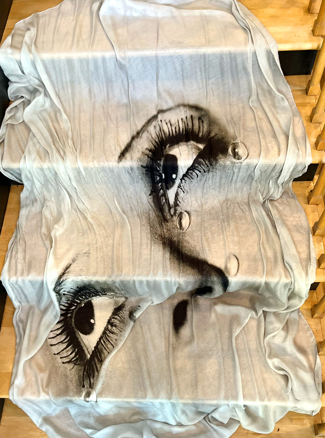 Shawl - Eyes by Printed Artworks — alternate view