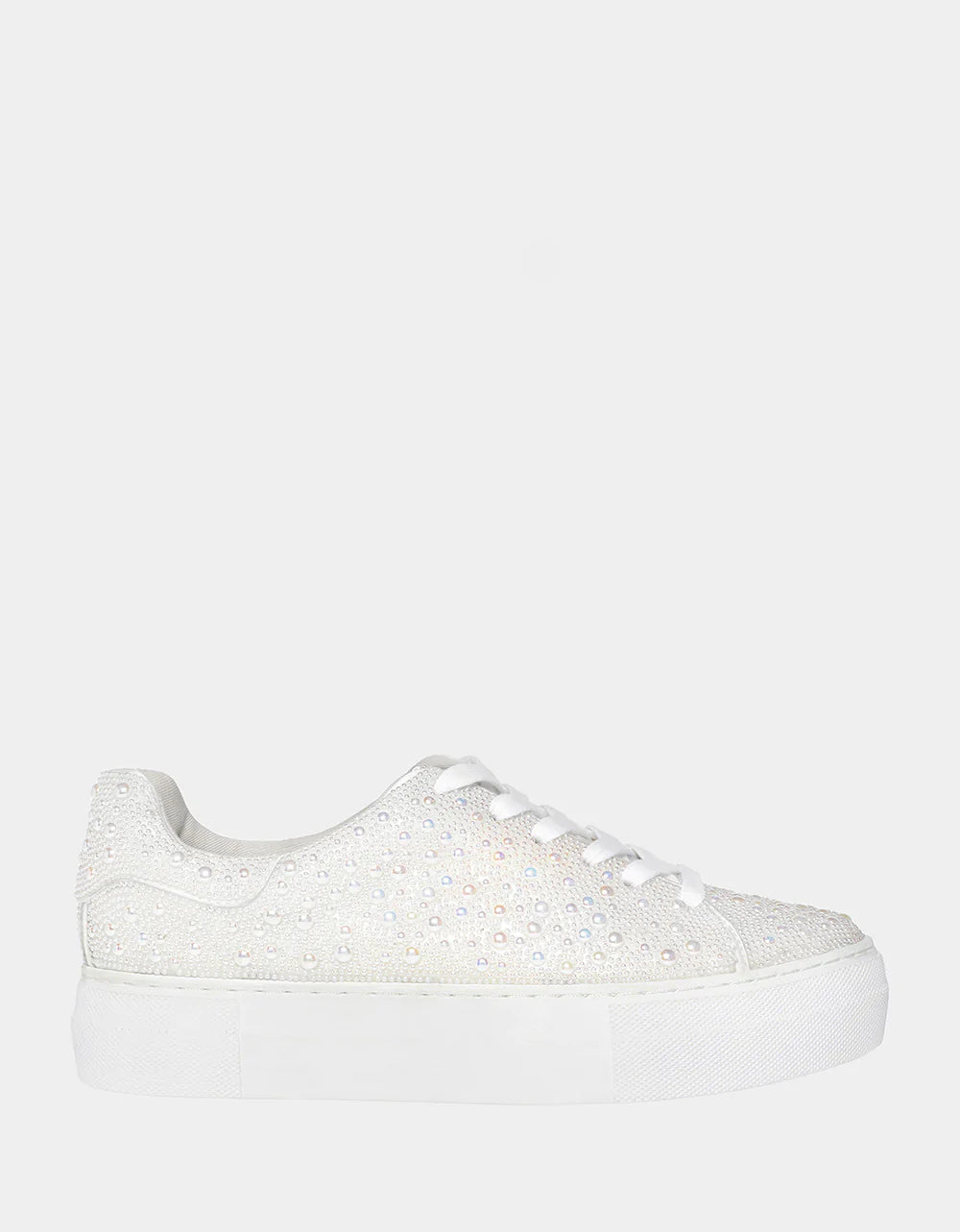 Sidney Sparkle Sneaker - Pearl by Betsy Johnson | 25 South Boutiques