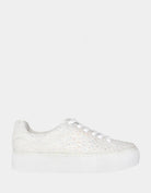 Sidney Sparkle Sneaker - Pearl by Betsy Johnson | 25 South Boutiques