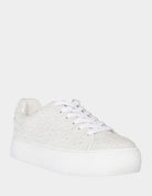 Sidney Sparkle Sneaker - Pearl by Betsy Johnson — alternate view