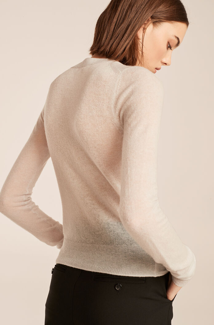Ruche Cardigan - Silver by Rebecca Taylor — view 3