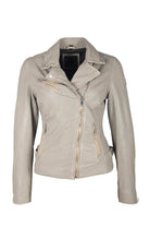 Sofia Leather Jacket - Silver Grey by Mauritius | 25 South Boutiques