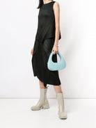 Diagonal Pleats Top - Black by Issey Miyake — view 5