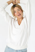 Sinead Oversized Sweatshirt - Sugar by perfectwhitetee | 25 South Boutiques