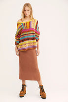 December Skies Poncho - Multi by Free People — view 3
