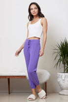 Skinny Rib Joggers - Iris by LA Made | 25 South Boutiques