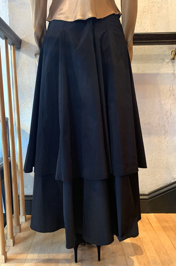 Hi Low Skirt - Black by Matt Hildur — view 4