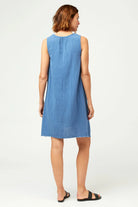Mori Gauze Dress - Skydiver Pigment by XCVI — view 3