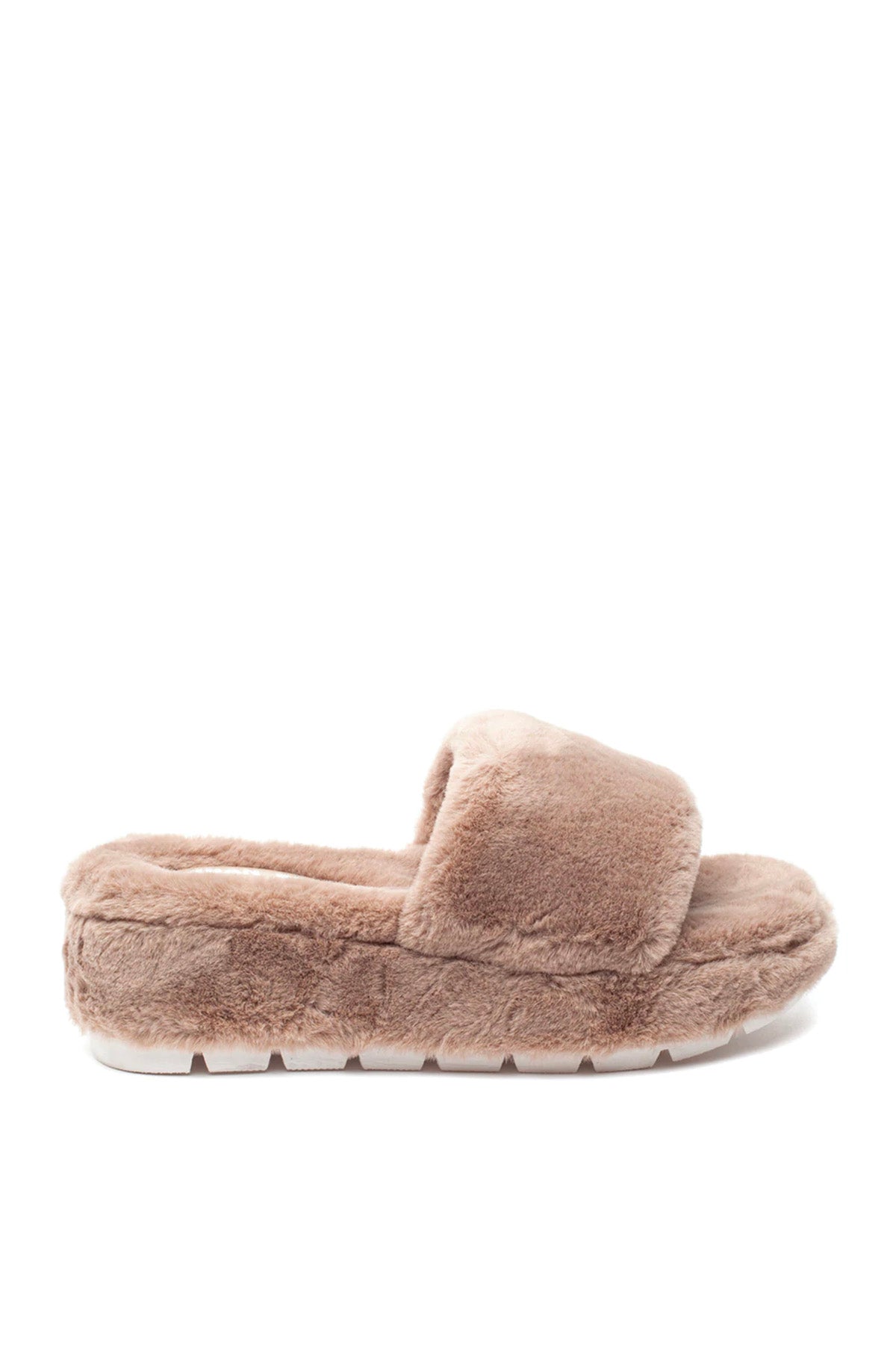 Willow Faux Fur Slides - Brown by J/Slides | 25 South Boutiques