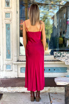 Winner Silky Chemise Dress - Pom by LA Made — view 3