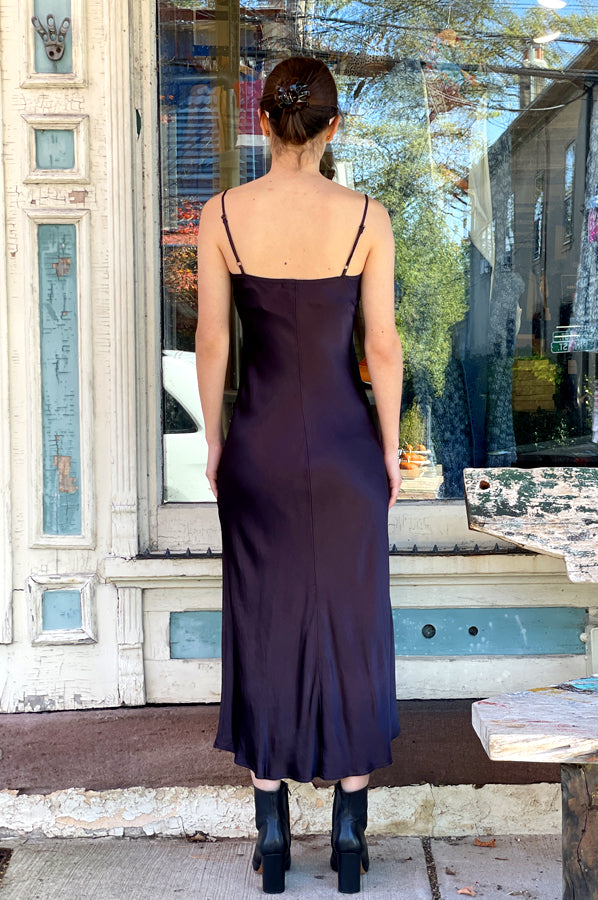 Winner Silky Chemise Dress - Java by LA Made — view 3