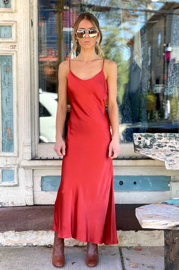 Winner Silky Chemise Dress - Shara by LA Made — alternate view