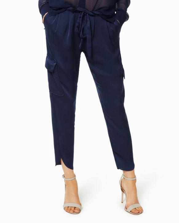 Satin Pocket Allyn Pant - Spring Navy by Ramy Brook — view 3