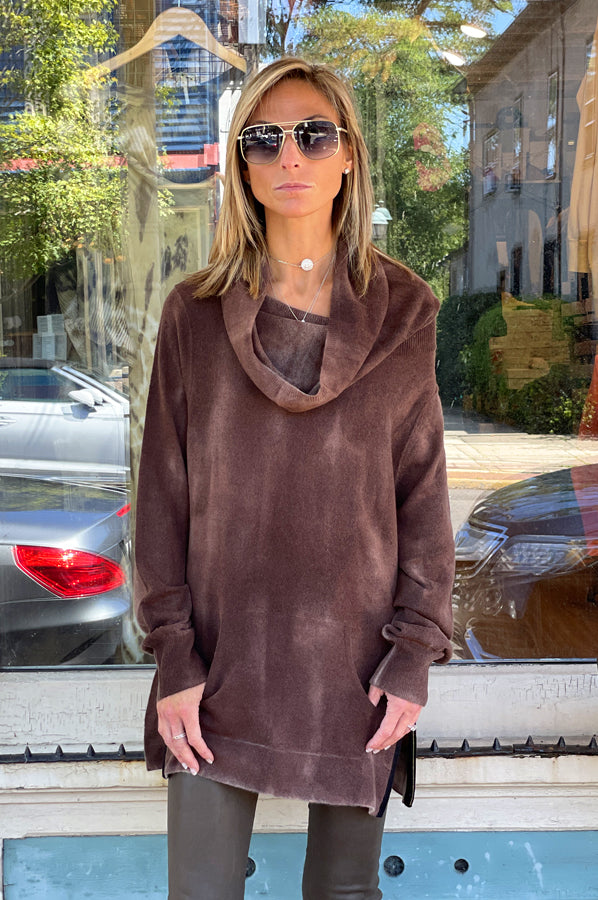 Tie Dye Cowl Neck Pullover by Zoe Couture | 25 South Boutiques