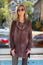 Tie Dye Cowl Neck Pullover by Zoe Couture | 25 South Boutiques