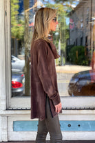 Tie Dye Cowl Neck Pullover by Zoe Couture — alternate view