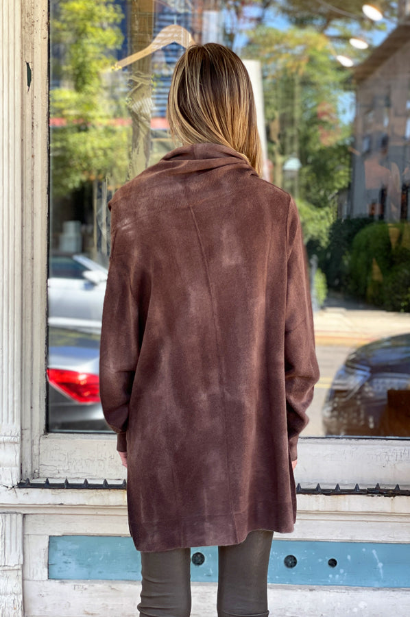 Tie Dye Cowl Neck Pullover by Zoe Couture — view 3
