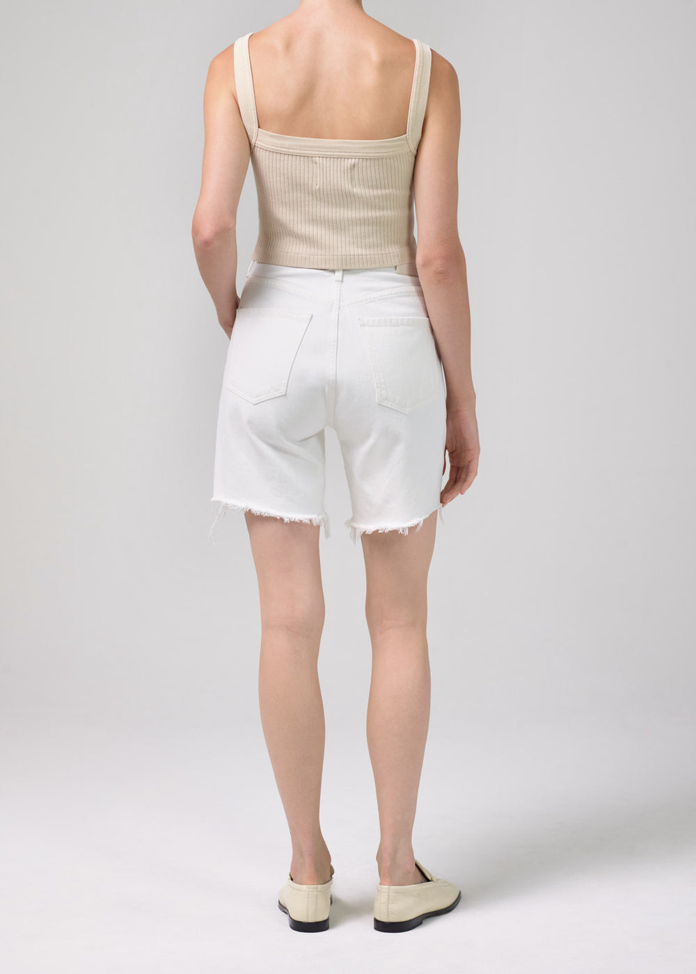 Camilla Frayed Hem Short - Starlight by Citizens of Humanity — alternate view