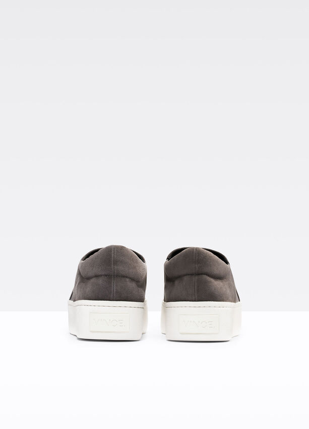 Warren Sneaker - Steel Suede by Vince — view 3