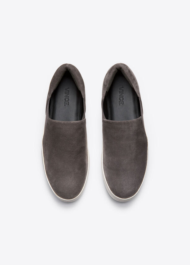 Warren Sneaker - Steel Suede by Vince — view 5
