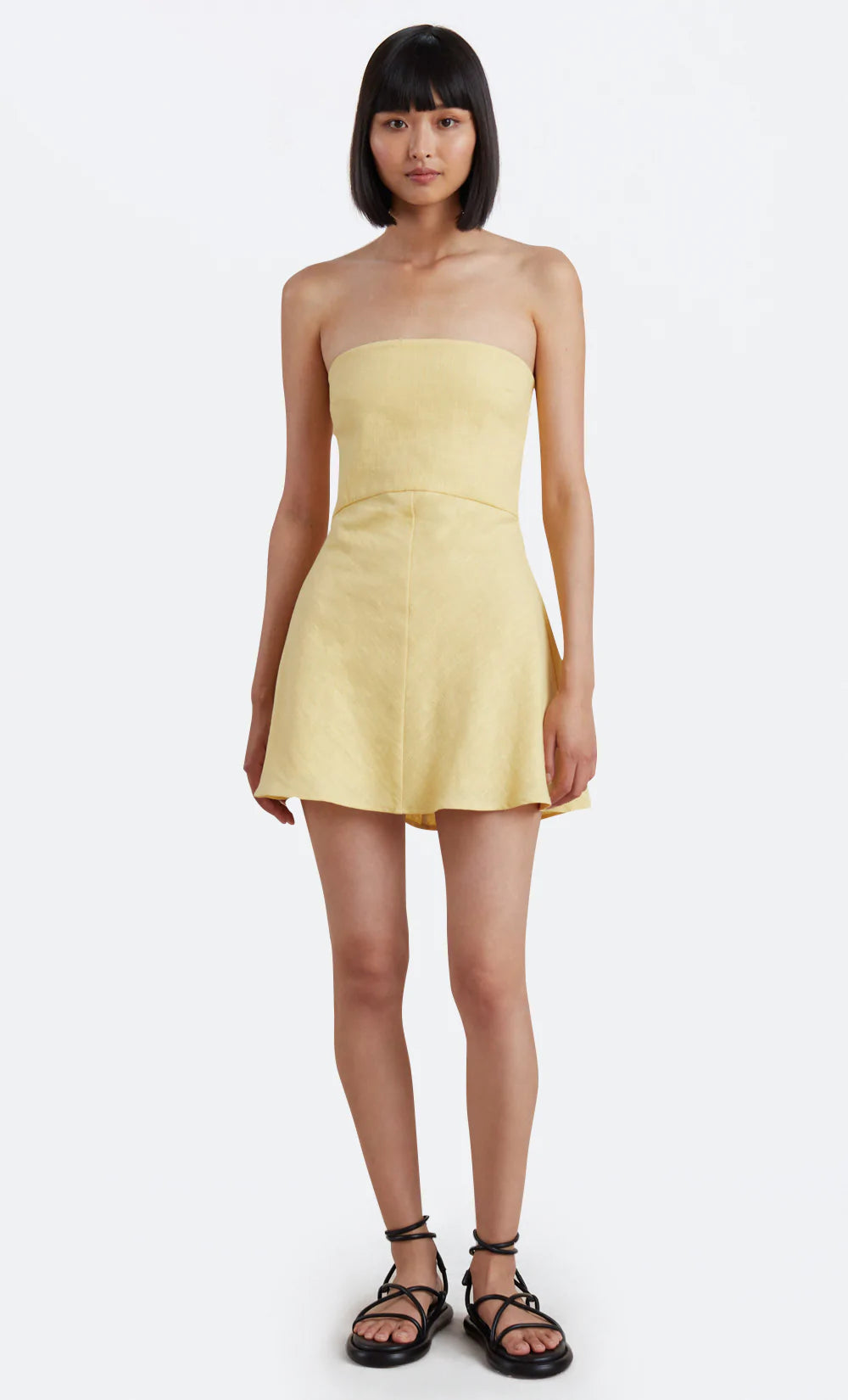 Cynthia Strapless Mini Dress - Straw by Bec & Bridge | 25 South Boutiques