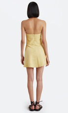 Cynthia Strapless Mini Dress - Straw by Bec & Bridge — alternate view