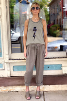 Strike Tank - Khaki by Unsweetened NY — view 3