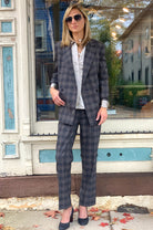 Plaid Wool Straight Jean - Multi by Theory — view 4