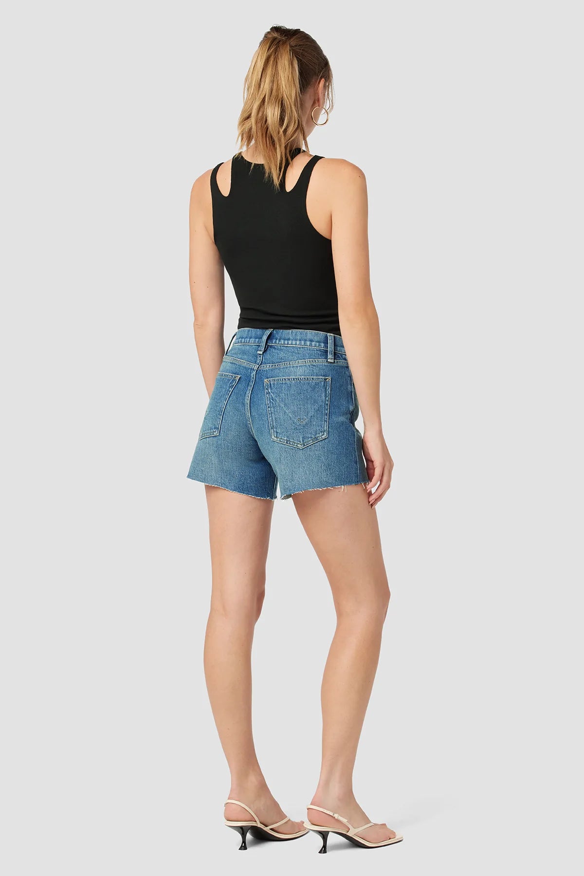 Devon High Rise Boyfriend Shorts - Surf City by Hudson — alternate view
