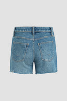 Devon High Rise Boyfriend Shorts - Surf City by Hudson — view 7