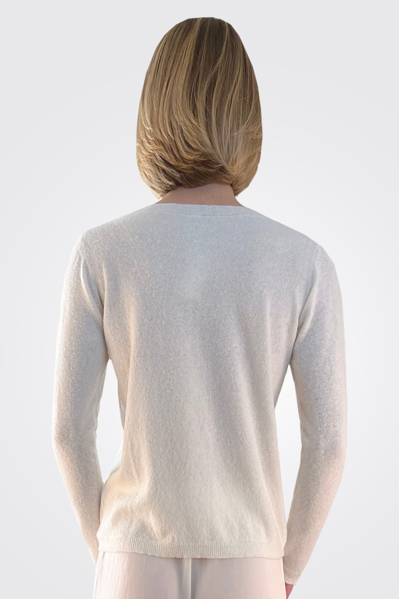 Pullover Sweater - White by Private 0204 — alternate view
