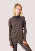 Cotton Turtleneck - Graphite by Kristensen | 25 South Boutiques
