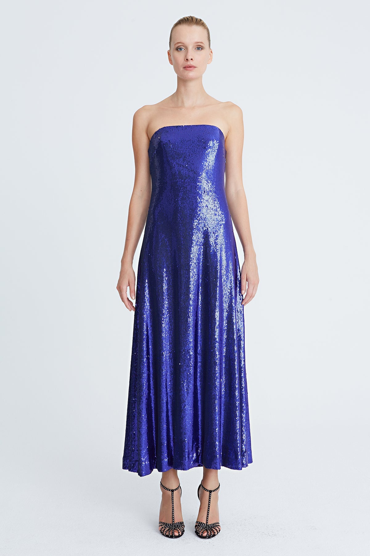 Talia Sequin Bustier Cocktail - Amethyst by Halston | 25 South Boutiques