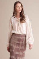 Talissa Blouse - Marshmellow by Haute Hippie | 25 South Boutiques