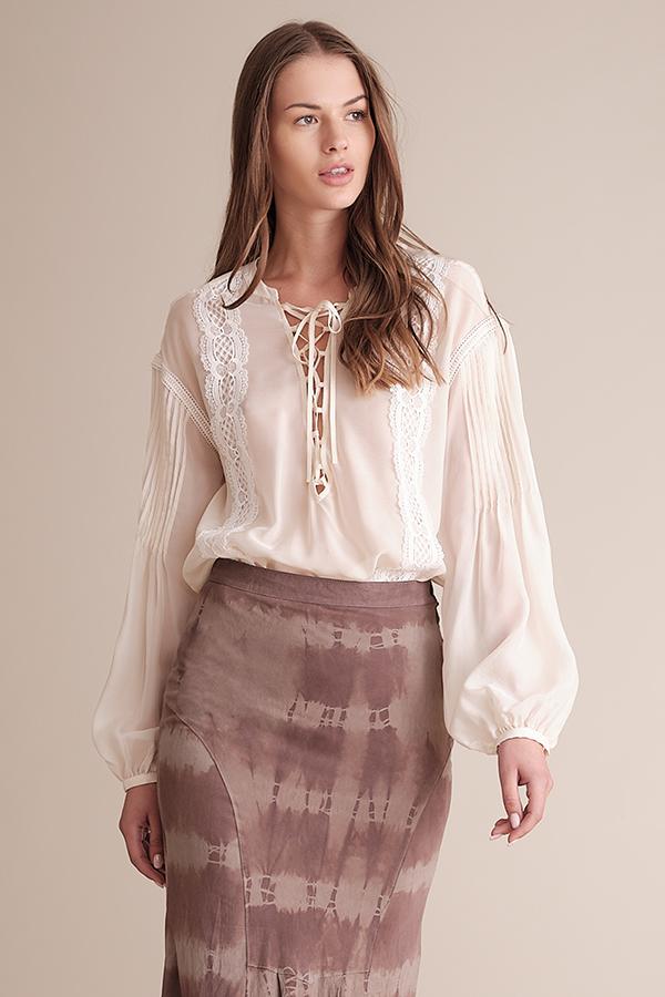Talissa Blouse - Marshmellow by Haute Hippie | 25 South Boutiques